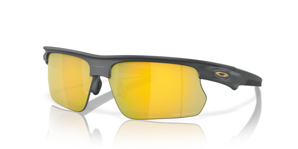 Óculos de sol Oakley BiSphaera OO9400, formato máscara, armação em o-matter carbono fosco, lente prizm 24k polarizada
