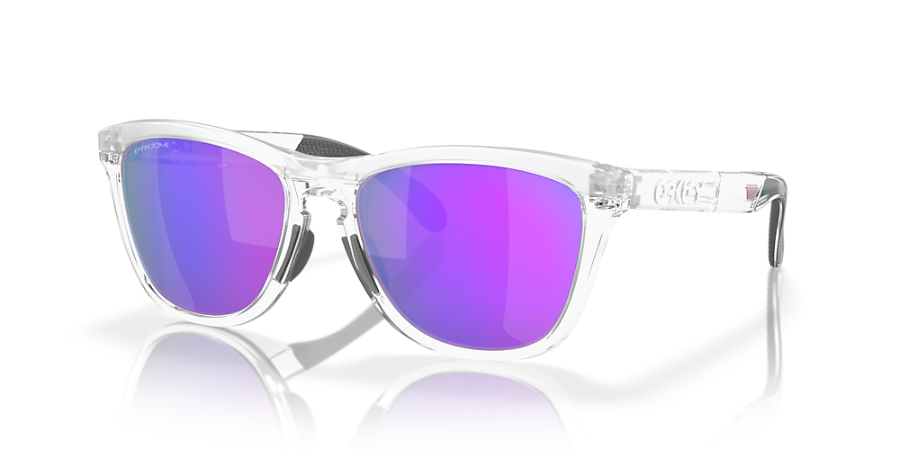 Oakley OO9284 Frogskins™ Range 55 Prizm Deep Water Polarized & Transparent  Stonewash Polarized Sunglasses