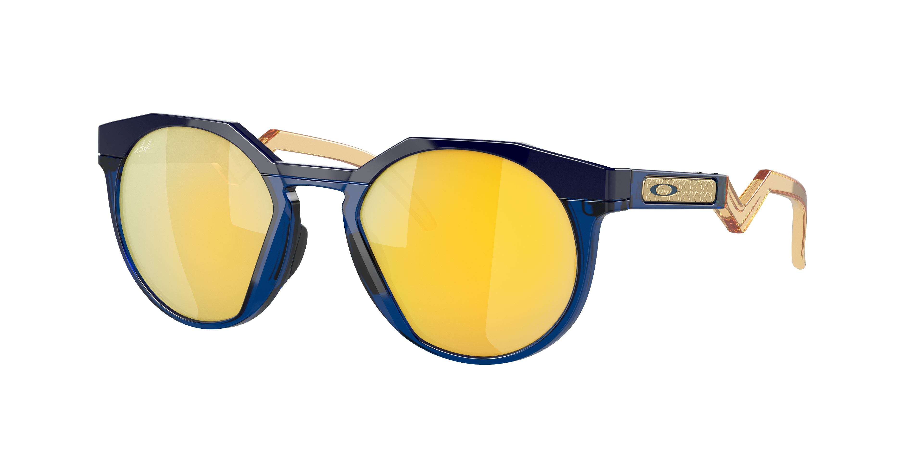 Shop Oakley Man Sunglasses Oo9242 Kylian Mbappé Signature Series Hstn In Prizm 24k Polarized