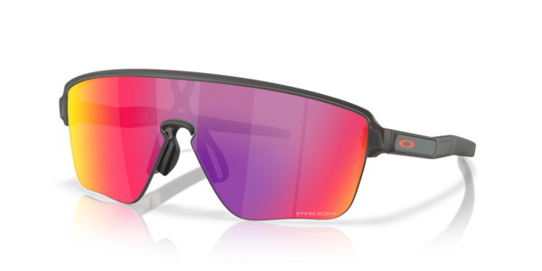 Óculos de sol Oakley Corridor SQ OO9415, formato quadrado, armação em o-matter cinza fumê fosco, lente prizm road (rosa)