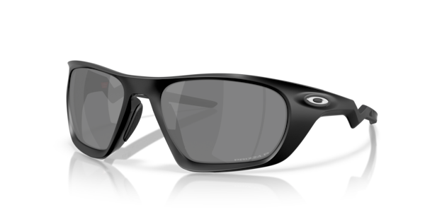 Óculos de sol Oakley Lateralis OO9431, formato máscara, armação em o-matter preto fosco, lente prizm preta polarizada