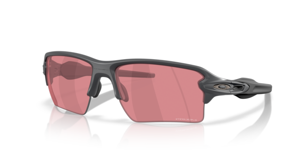 Óculos de sol Oakley Flak 2.0 XXL, formato retangular, armação em o-matter cinza, lente marrom