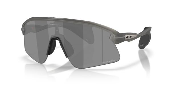 Óculos de sol Oakley Stunt Devil OO9517, formato máscara, armação em o-matter cinza fumê, lente prizm preta