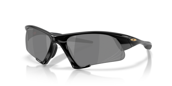 Óculos de sol Oakley Suture Jacket, formato máscara, armação em o-matter preto polido, lente prizm black polarized