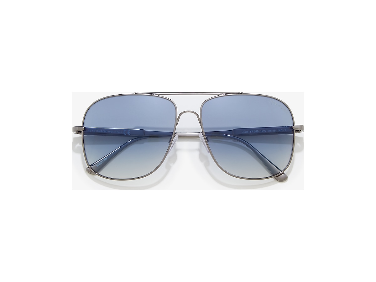 Tom Ford FT0669 XL (60 - 15) with Blue lenses and Grey frame