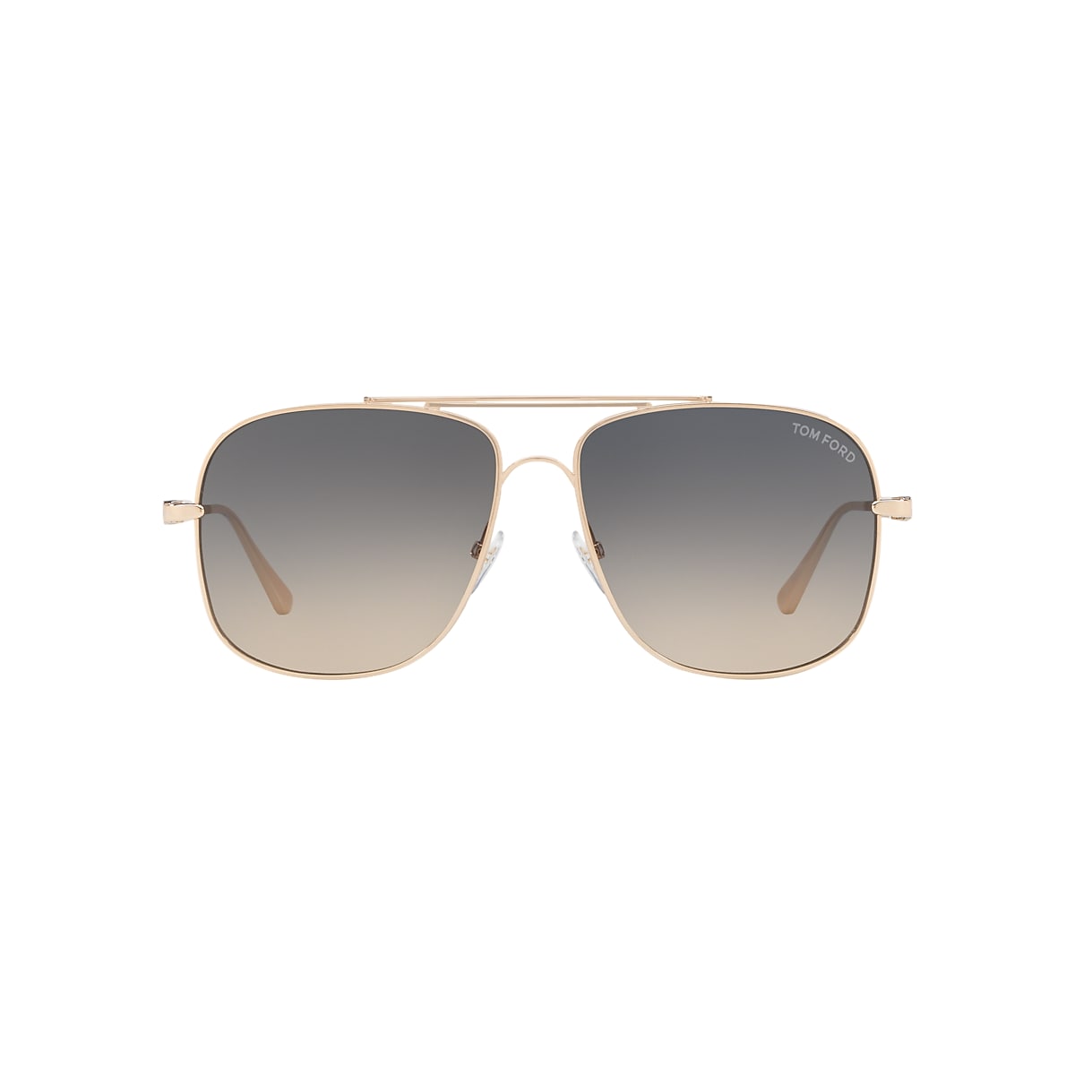 Tom Ford FT0669 60 Grey Gradient & Gold Pink Sunglasses | Sunglass Hut USA