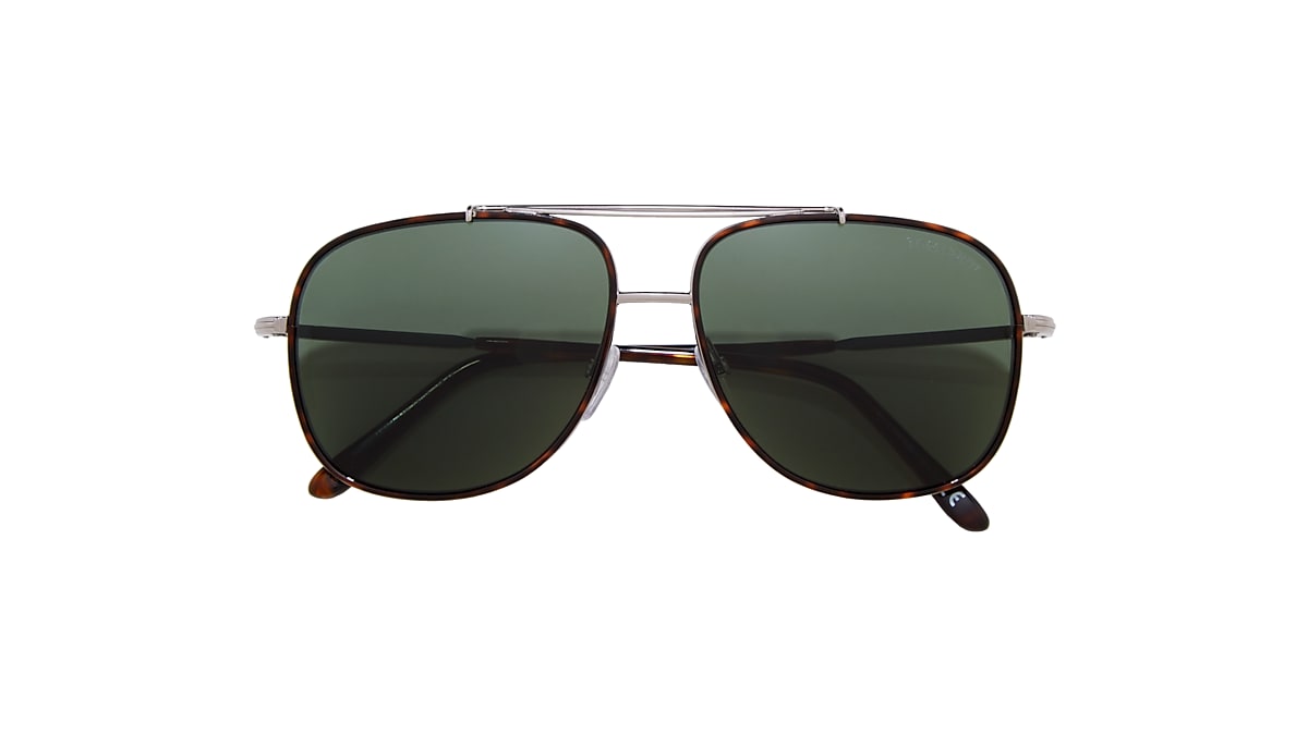 Tom Ford FT0693 58 Green & Gunmetal Sunglasses | Sunglass Hut 