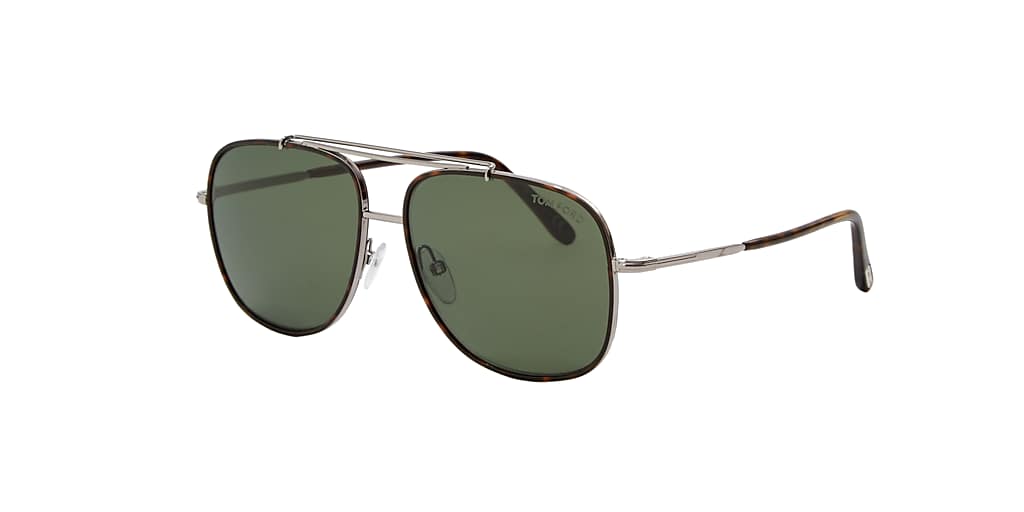 Tom Ford FT0693 58 Green & Gunmetal Sunglasses | Sunglass Hut Canada