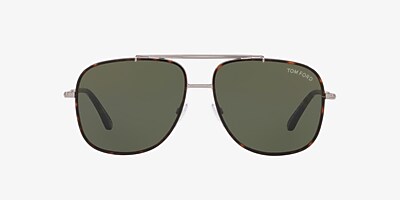 Tom Ford FT0693 58 Green & Gunmetal Sunglasses | Sunglass Hut USA