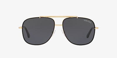 Tom Ford Ft0693 58 Grey-Black & Gold Sunglasses | Sunglass Hut USA