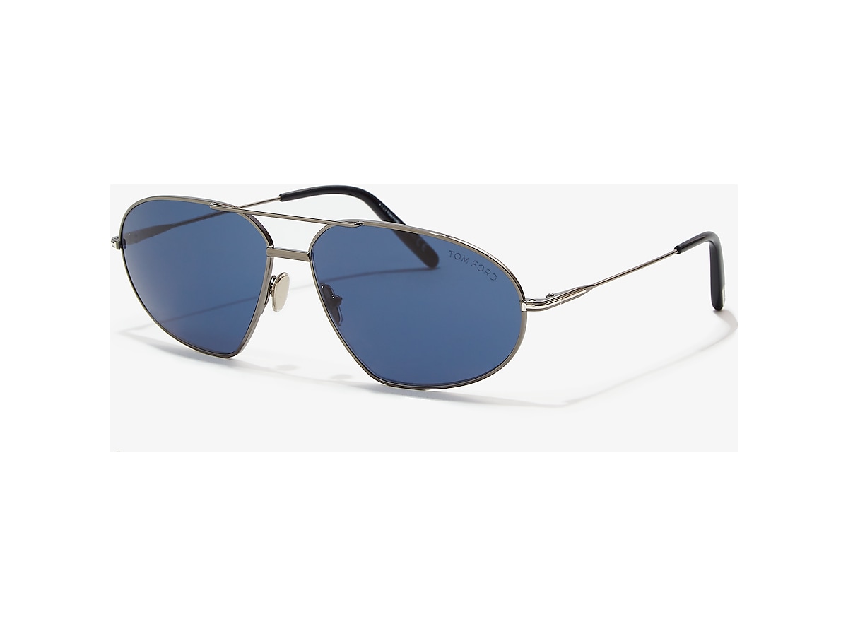Tom Ford FT0771 63 Blue & Gunmetal Sunglasses | Sunglass Hut USA