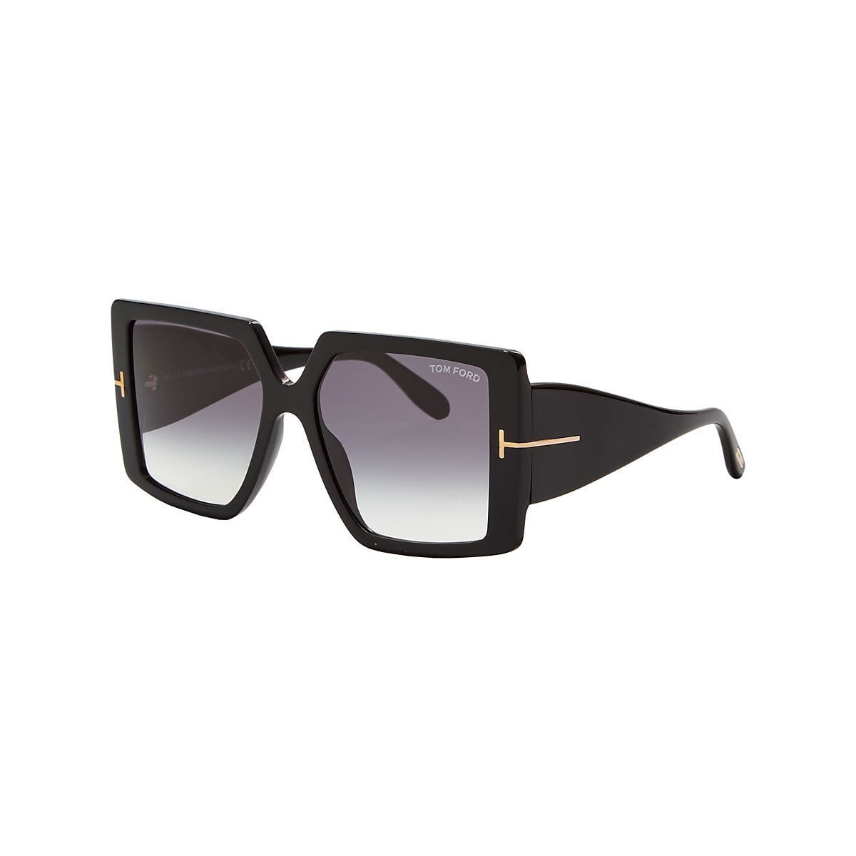 Tom Ford FT0790 57 Grey Grad & Black Shiny Sunglasses | Sunglass Hut USA