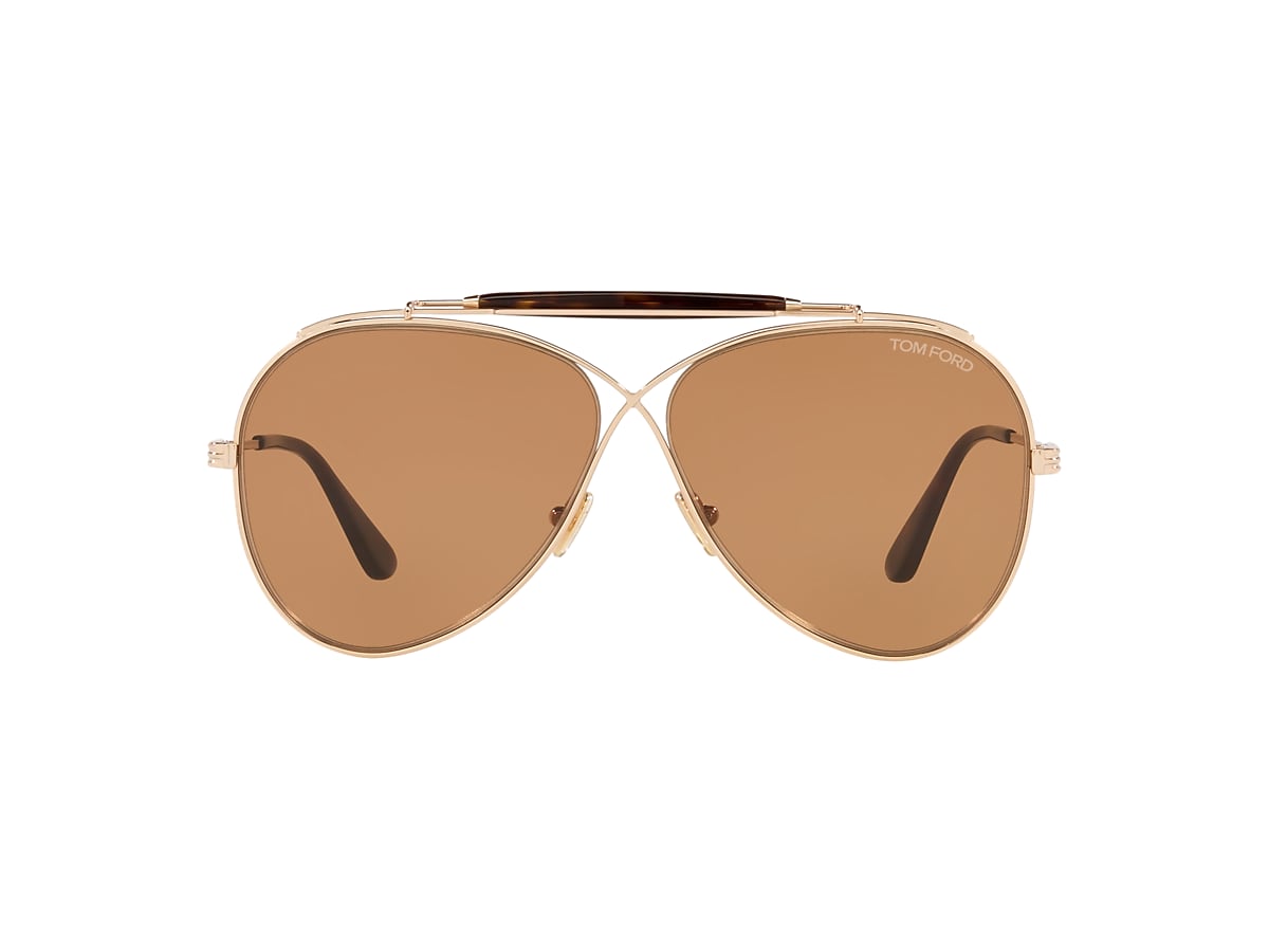 Tom Ford FT0818 60 Brown & Gold Sunglasses | Sunglass Hut Canada