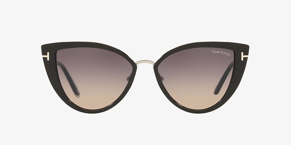 Tom Ford FT0868 57 Grey Gradient & Black Shiny Sunglasses | Sunglass Hut USA