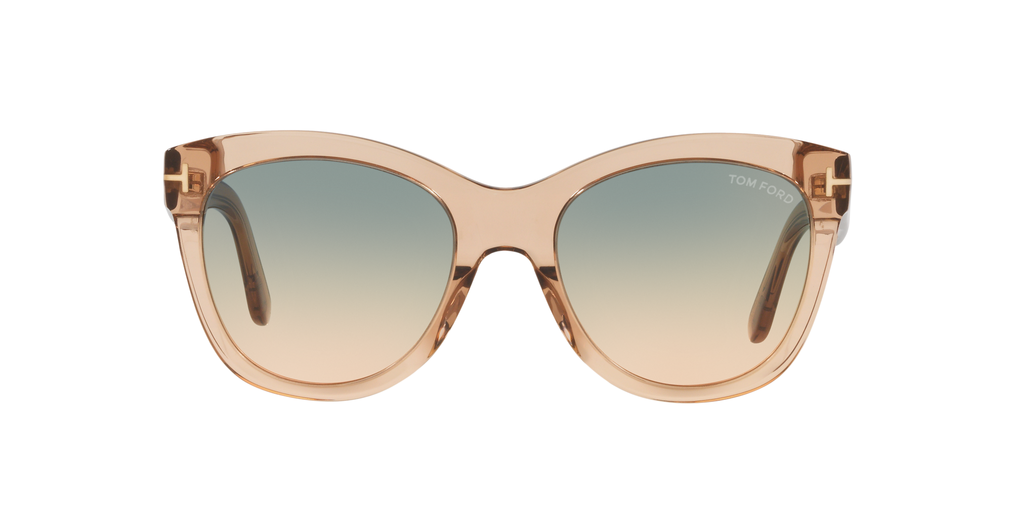 Tom Ford FT0870 54 Green Gradient & Brown Sunglasses | Sunglass