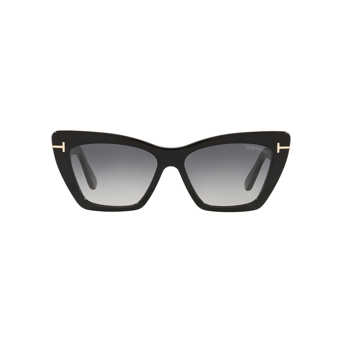 Tom Ford FT0871 56 Grey & Shiny Black Sunglasses | Sunglass Hut USA