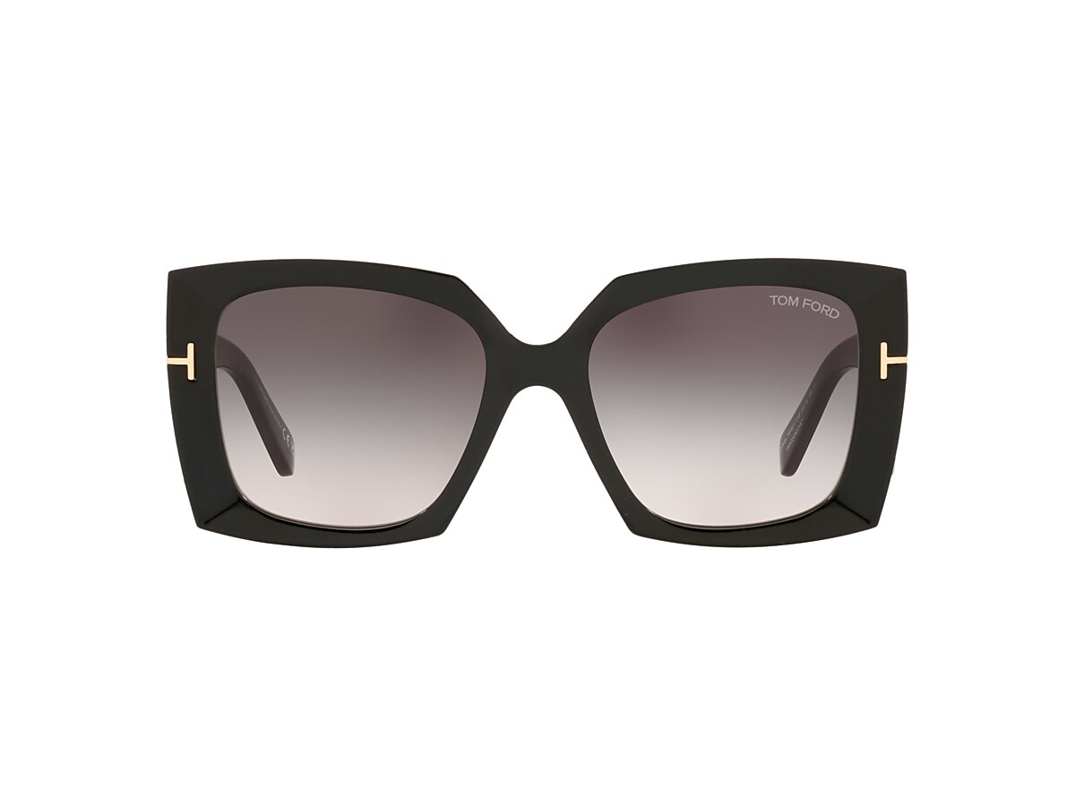 Tom Ford FT0921 54 Grey Gradient & Black Shiny Sunglasses | Sunglass Hut USA