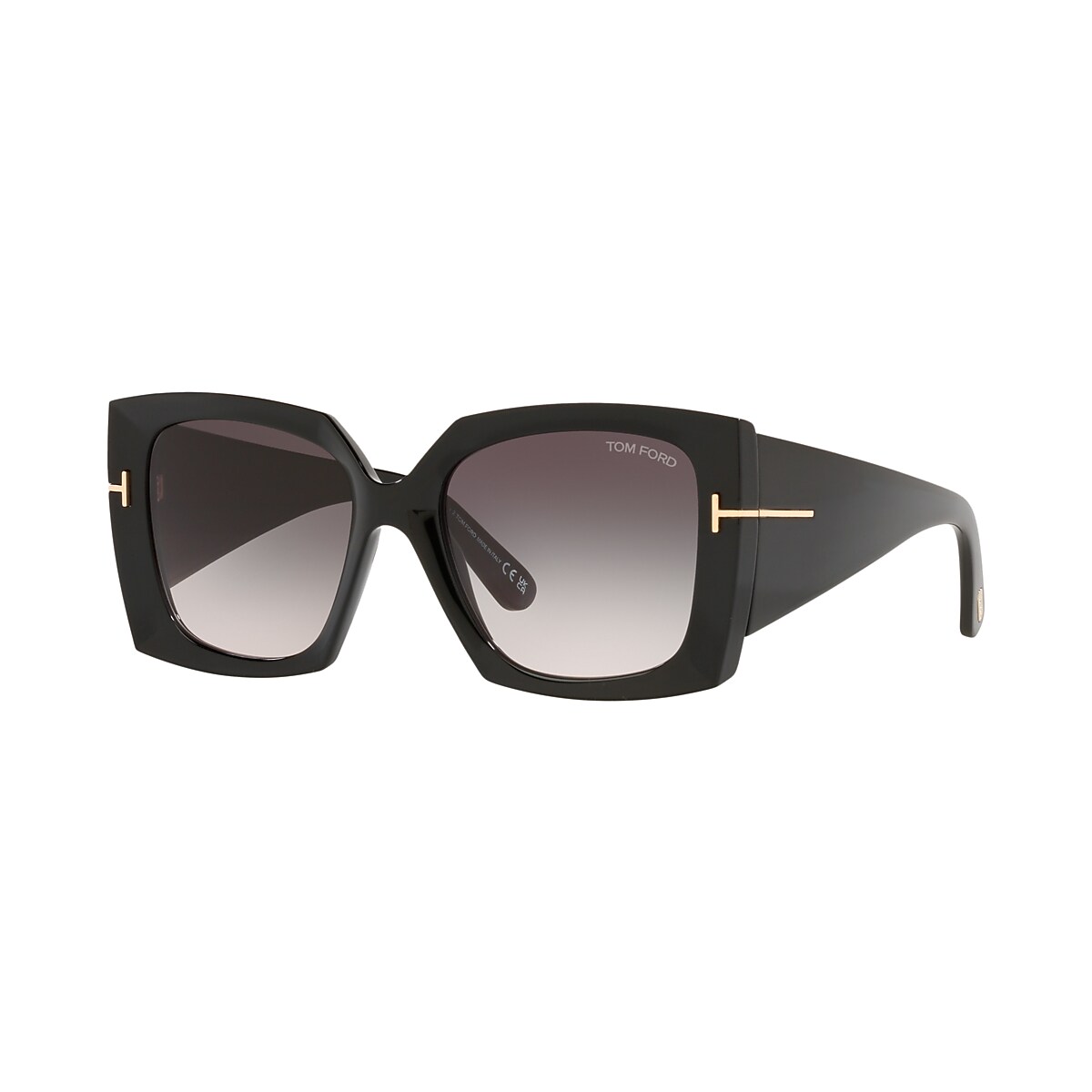 Tom Ford FT0921 54 Grey Gradient & Black Shiny Sunglasses | Sunglass Hut USA