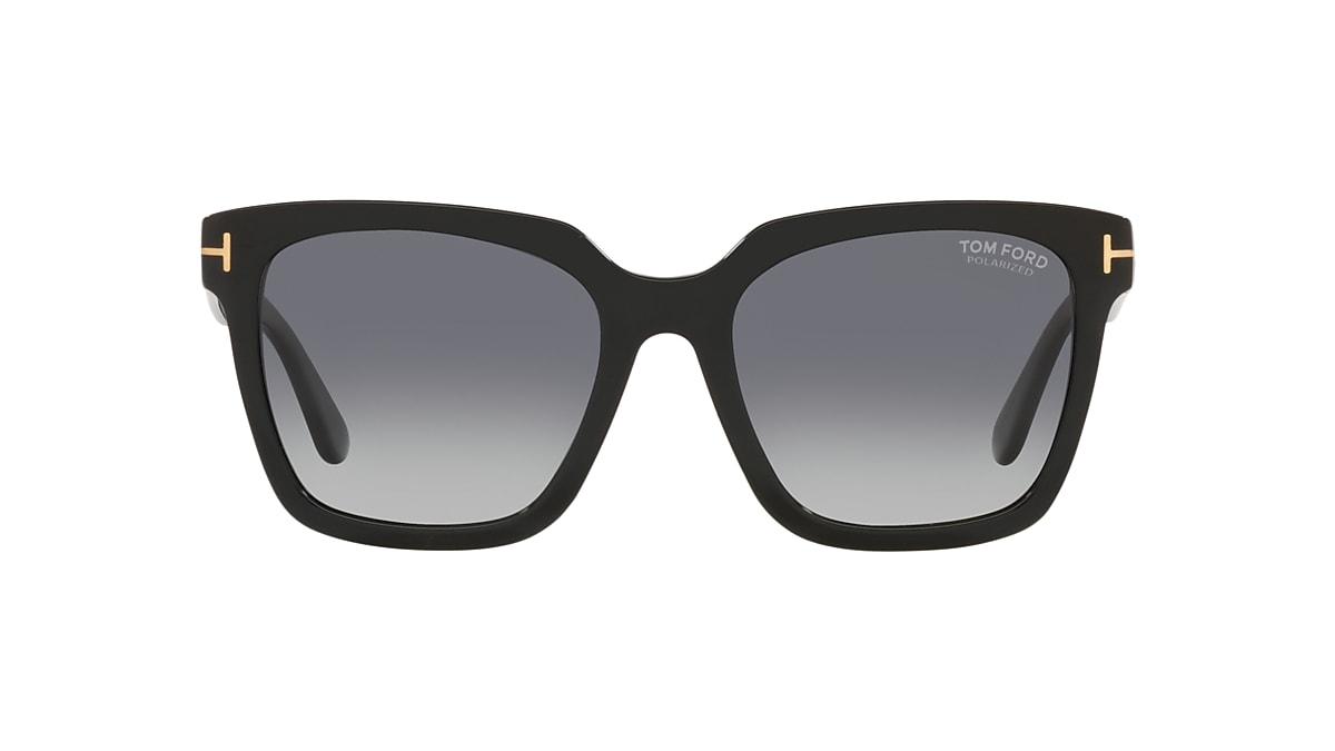 Tom Ford Alasdhair 55 Grey & Black Sunglasses