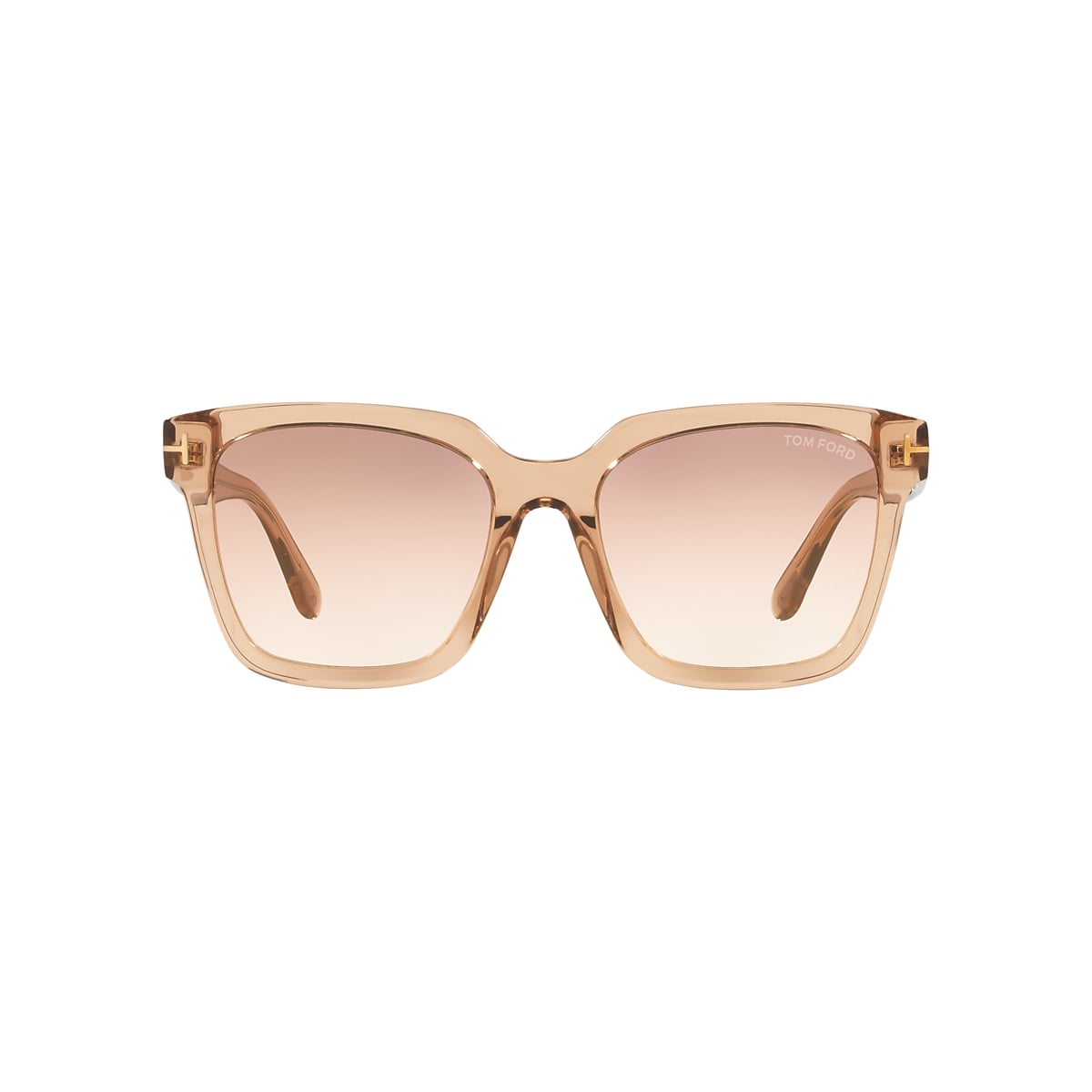 Tom Ford SELBY FT 0952 Transparent Light Brown/Brown Shaded 55/19/140 women  Sunglasses