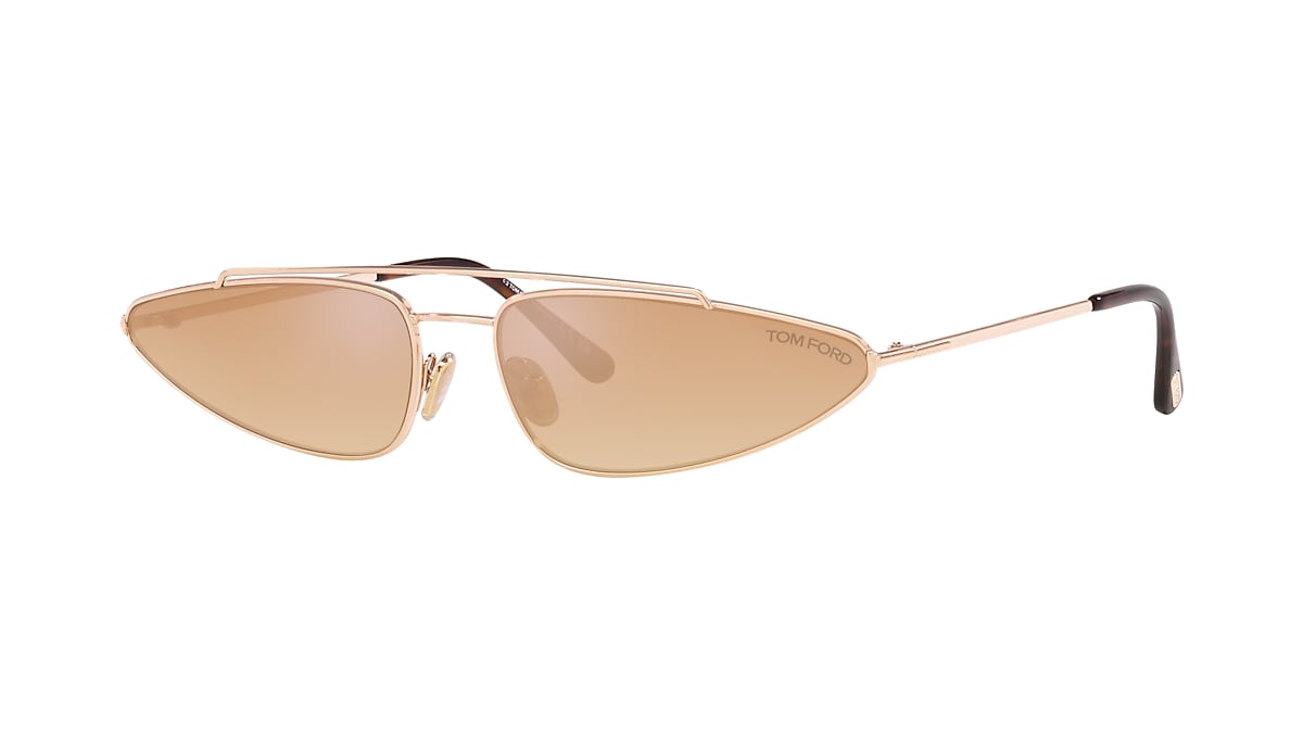 Tom Ford FT0979 65 Brown Mirror & Gold Shiny Sunglasses | Sunglass Hut USA