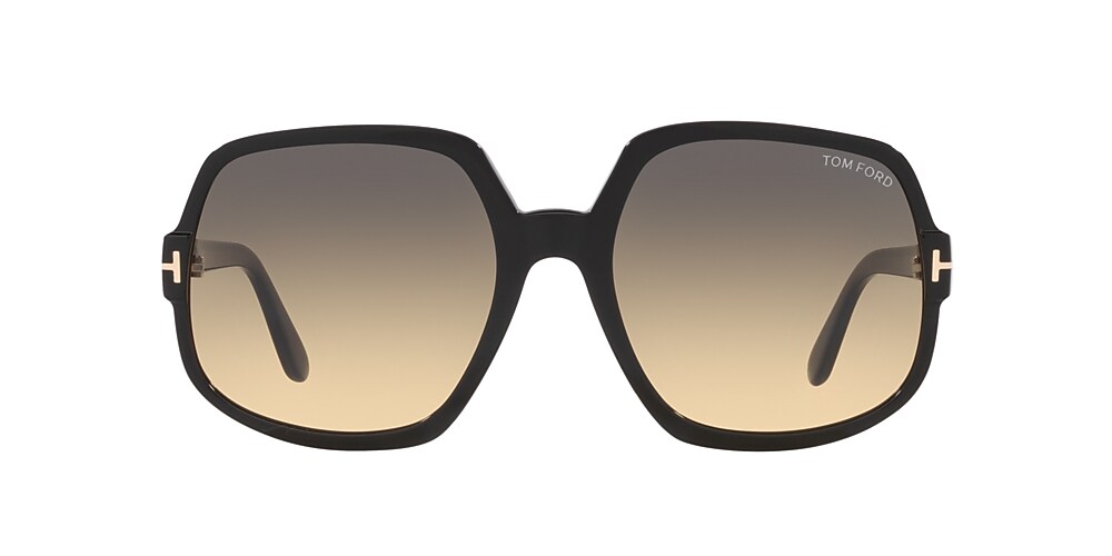 Tom Ford FT0992 60 Grey Grad & Black Shiny Sunglasses | Sunglass 