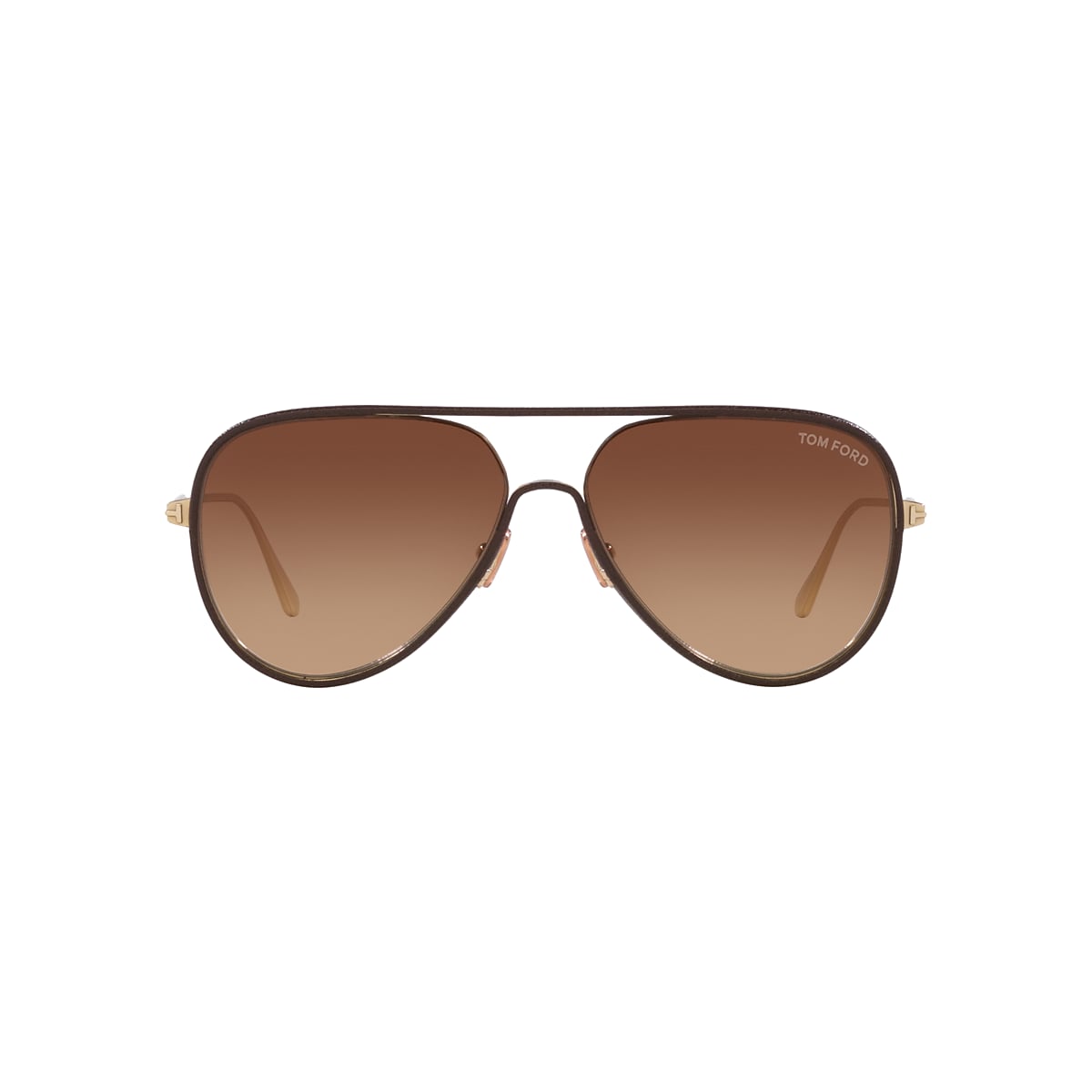 Tom Ford FT1016 60 Brown Mirror & Gold Sunglasses | Sunglass Hut USA