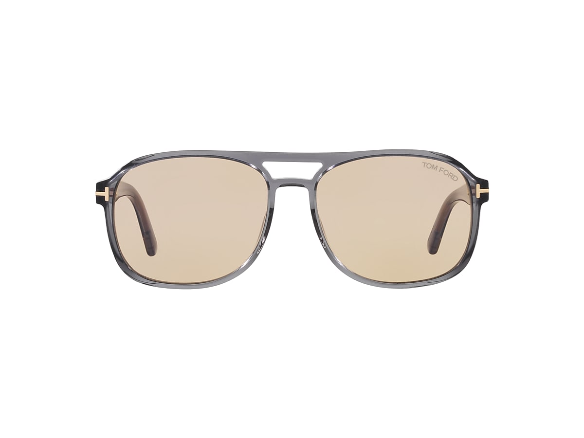 Tom Ford Rosco XXL (58 - 16) with Brown lenses and Grey frame