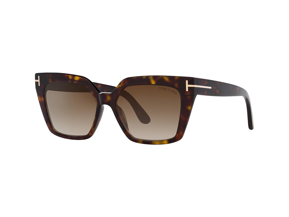 TOM FORD Winona Tortoise Black - Women Luxury Sunglasses, Brown Gradient  Lens