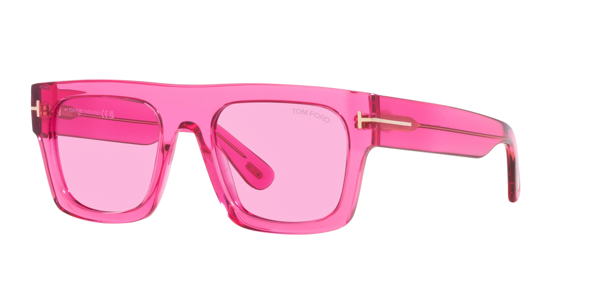 Tom Ford FT0669 60 Grey Gradient & Gold Pink Sunglasses | Sunglass Hut USA