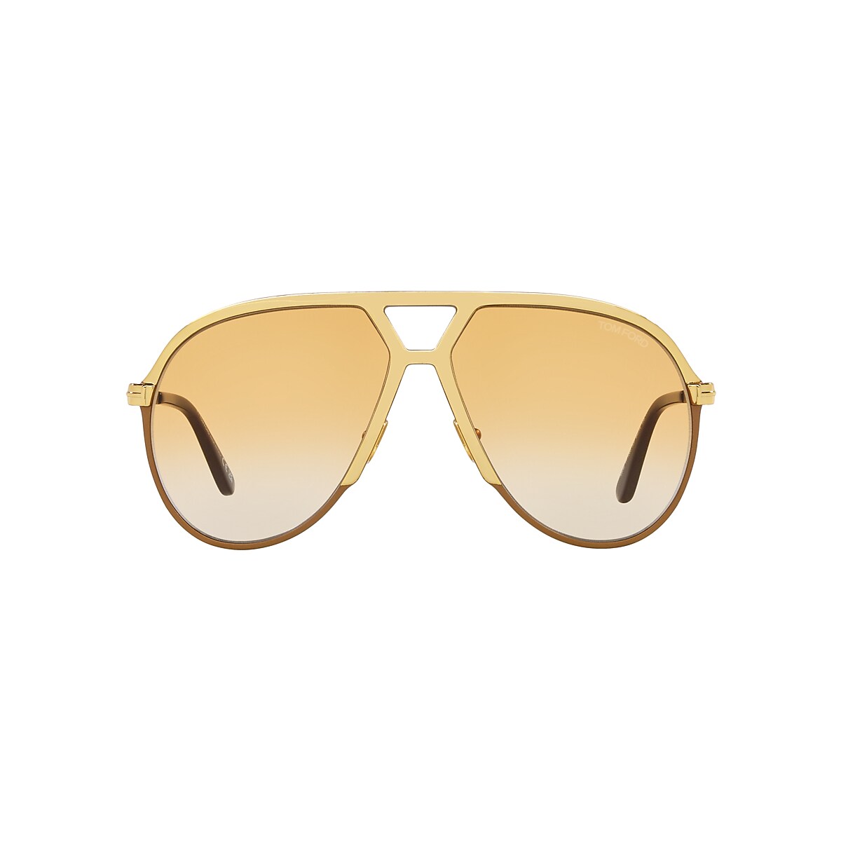 Tom Ford Xavier TF XXL (64 - 14) with Brown lenses and Gold 
