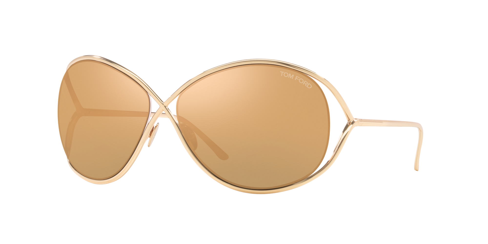 Tom Ford Frau Sunglass Nicoletta In Braun