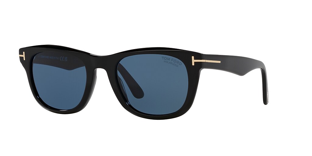 Tom Ford Kendel 54 Blue Polar & Black Shiny Polarized Sunglasses ...