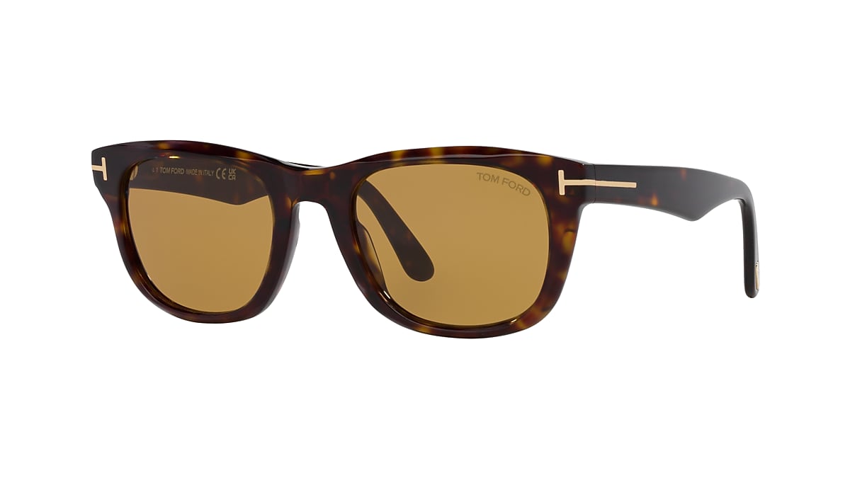 TOM FORD Kendel Tortoise Black - Men Luxury Sunglasses, Brown Lens