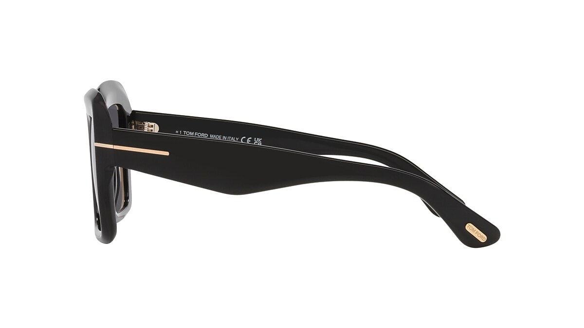 Tom Ford Esme TR XXL (50 - 23) with Grey lenses and Black frame