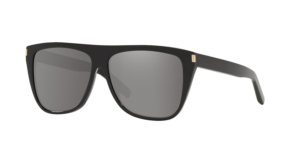 Saint Laurent SL 1 K L 59 13 with Grey lenses and Black frame Sunglass Hut