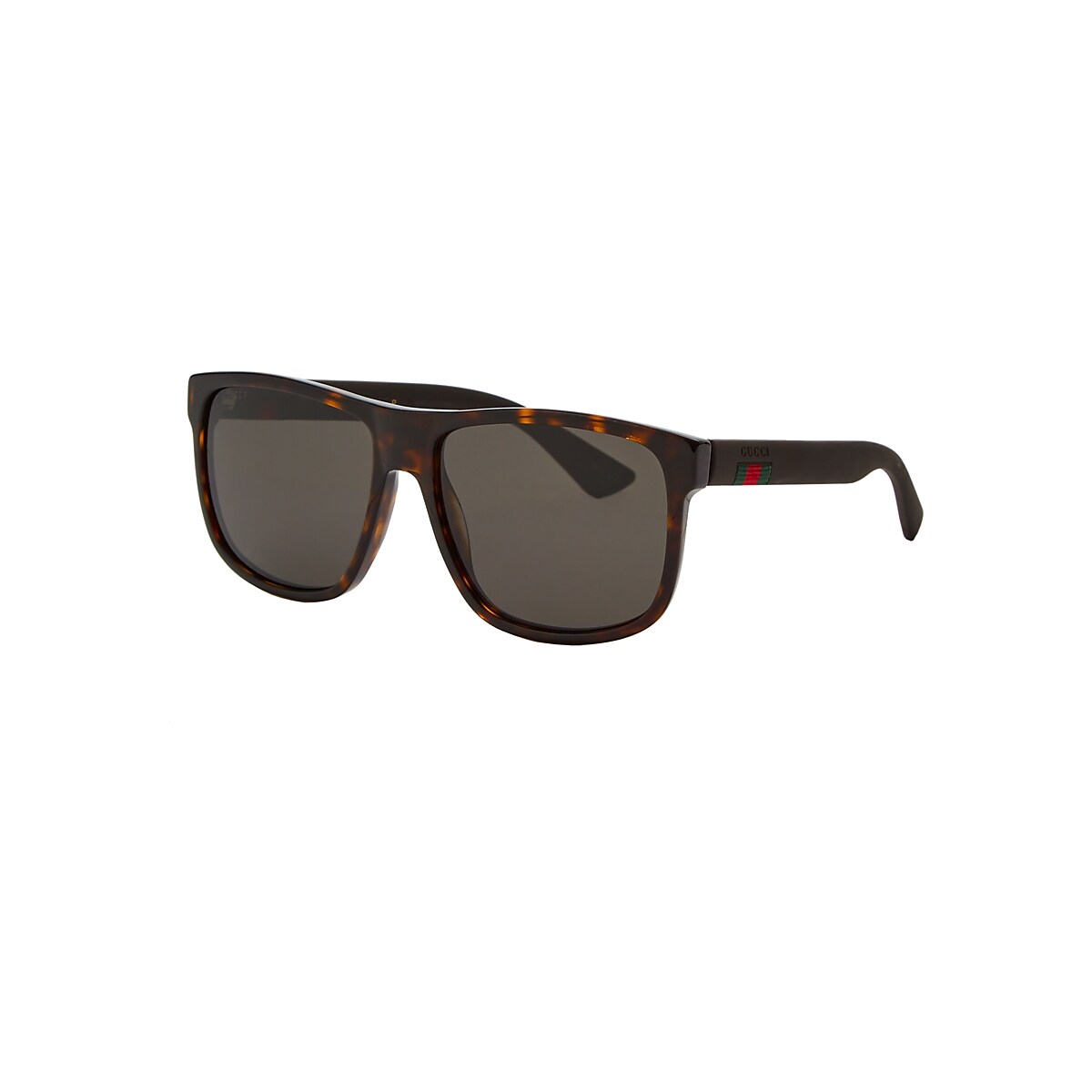 GUCCI GG0010S Matte Black - Male Luxury Sunglasses, Grey Lens