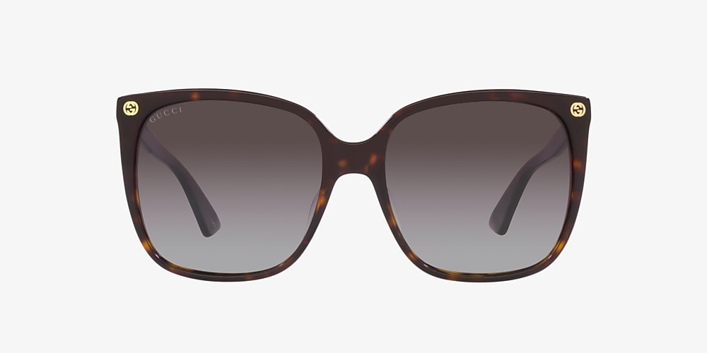 Gucci Black Square Sunglasses GG0022S-001, 53% OFF