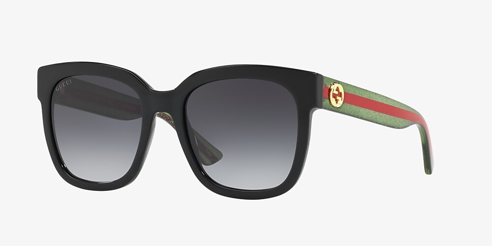 GG0034S Grey & Black Sunglasses | Hut USA