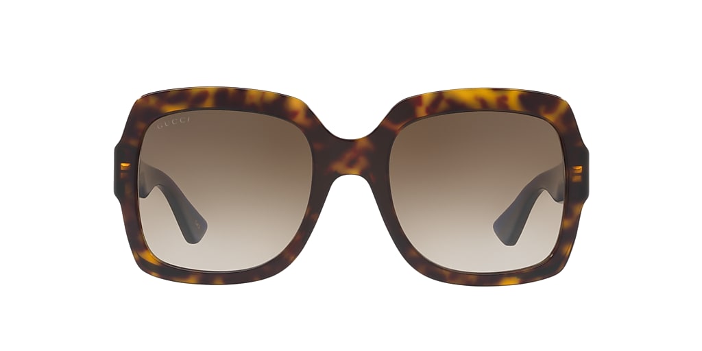 Gucci GG0036S 54 Brown & Tortoise Sunglasses | Sunglass Hut USA