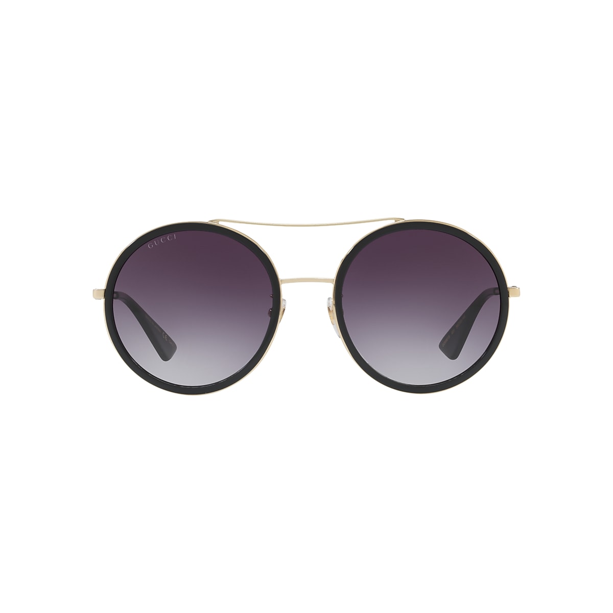 GUCCI GG0061S Gold - Female Luxury Sunglasses, Grey Lens