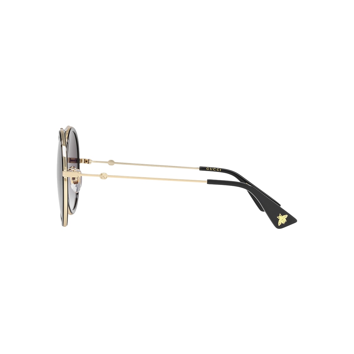 Gucci GG0061S XXS (56 - 22) with Grey lenses and Gold frame