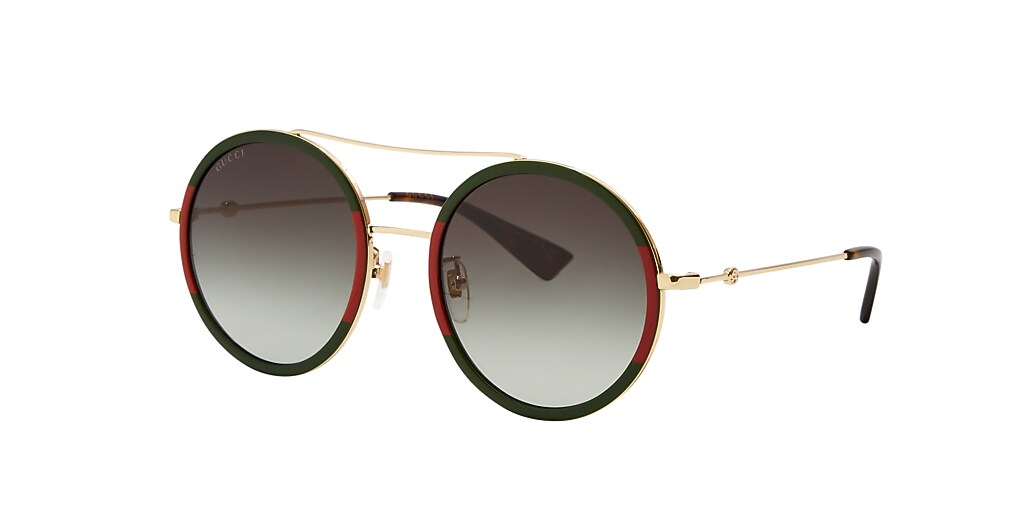 Gucci GG0061S 56 Green & Tortoise Gold Sunglasses Sunglass Hut USA