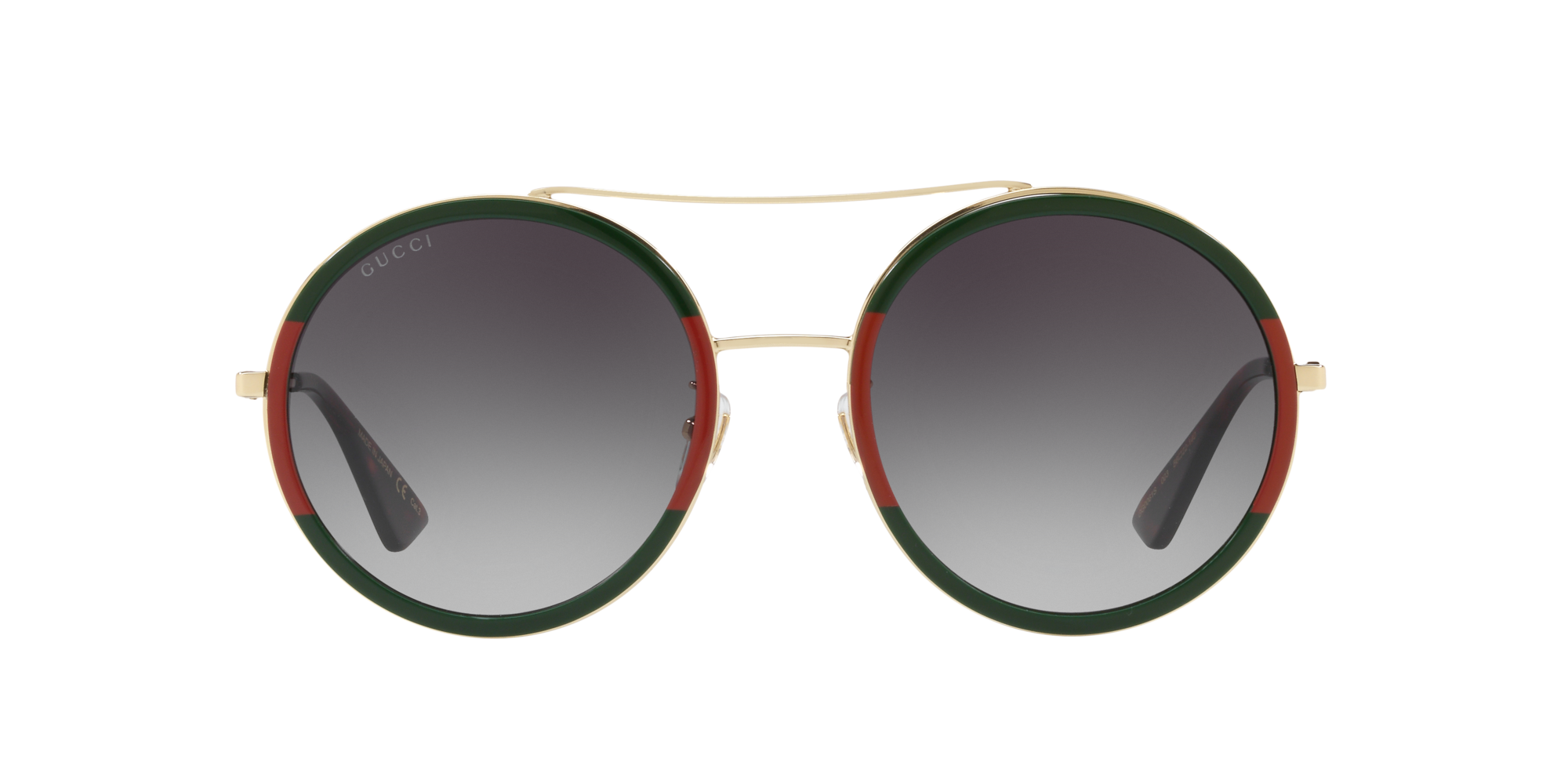 Gucci GG0061S 56 Green & Tortoise Gold Sunglasses | Sunglass Hut USA