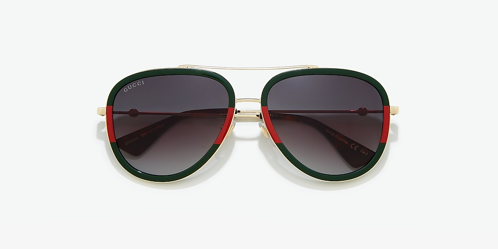 Gucci GG0062S Green & Gold | Sunglass USA