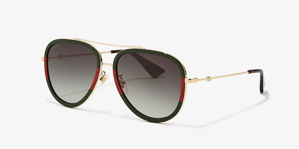 Gucci Gg0062s 001 Aviator Mirrored Sunglasses Vlr Eng Br