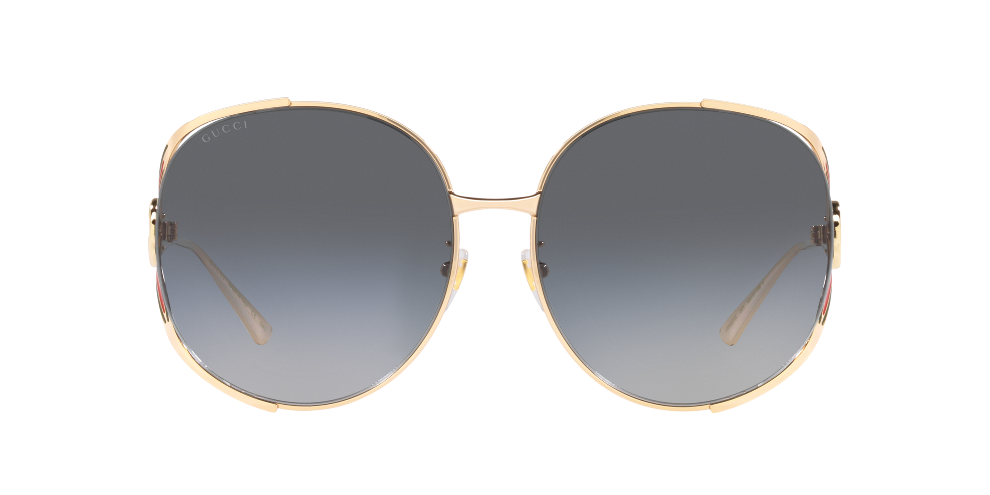 Gucci Woman Sunglass Gg0225s In Grey Gradient