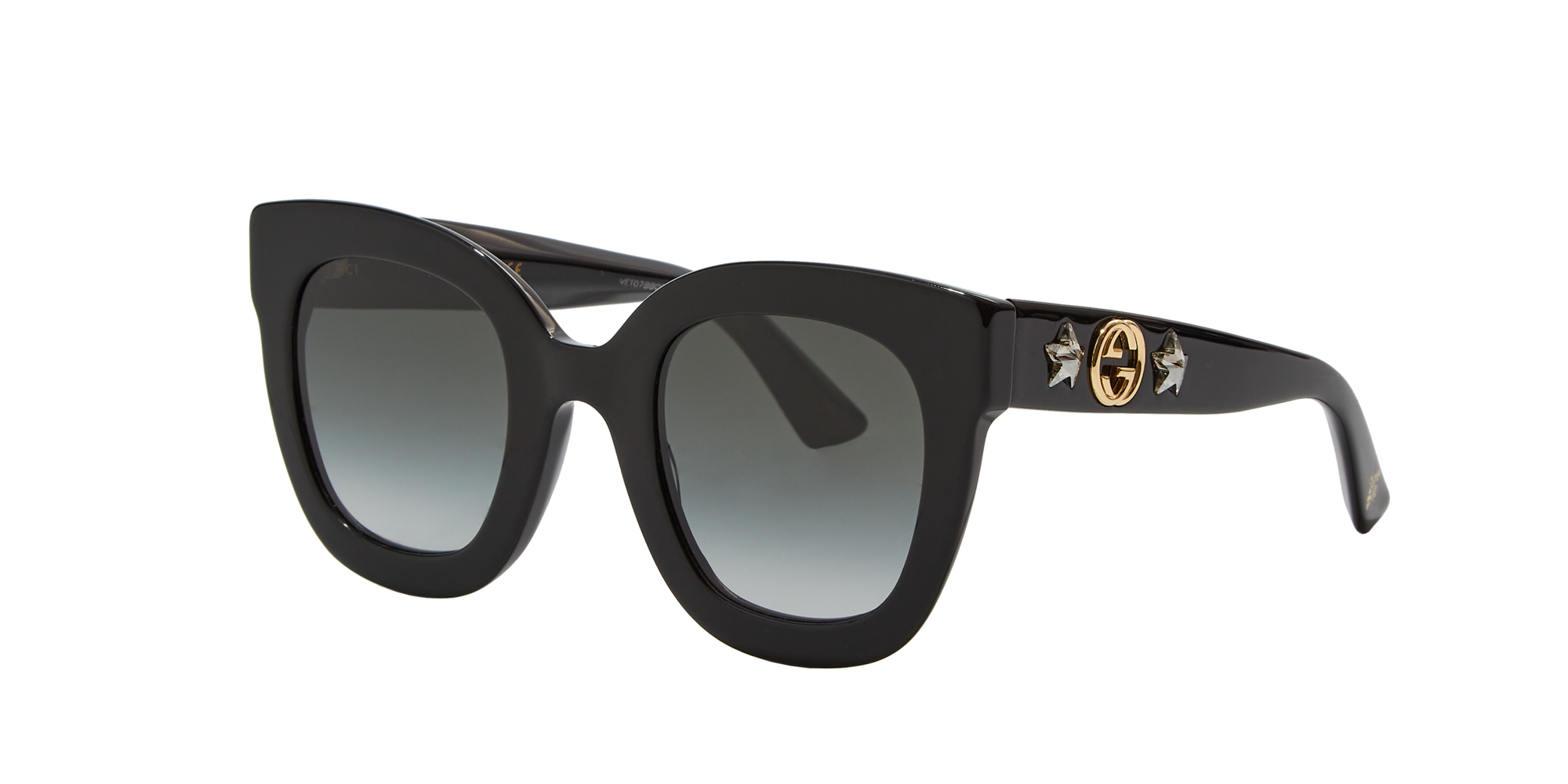 Gucci Woman GG0208S Sunglasses -  Frame color  Black, Lens color  Grey-Black, Size 49-28 140