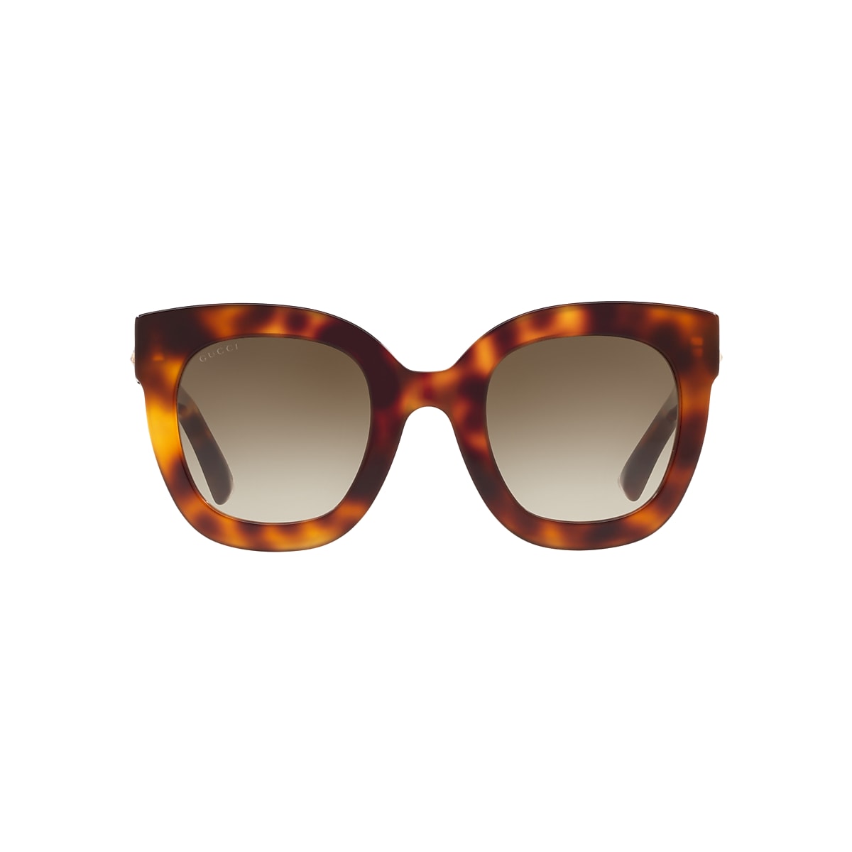 Gucci round shop tortoiseshell acetate sunglasses