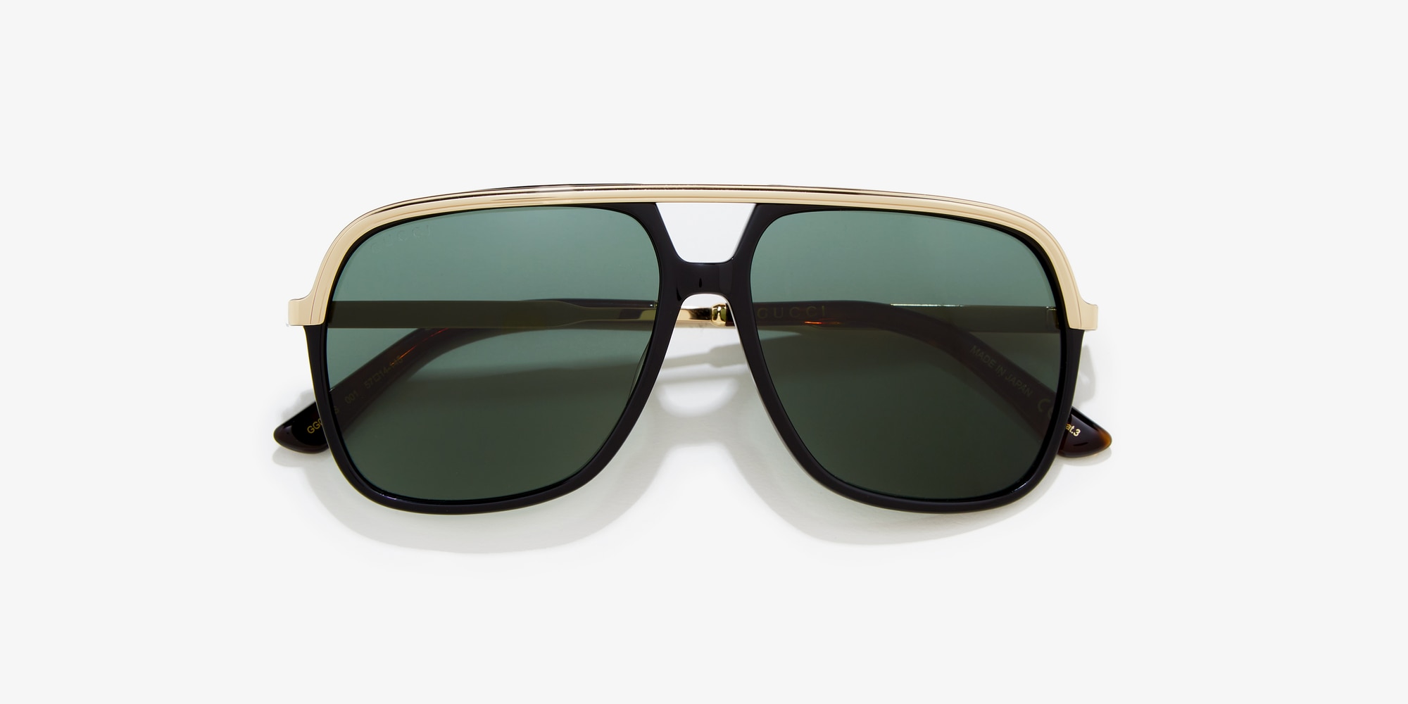 gucci sunglasses with gold trim